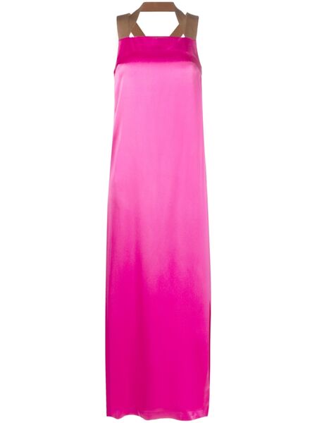  Alysi Satin Long Dress - Pink 