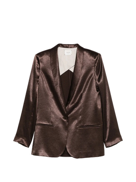  Alysi Shiny Smoking Jacket - Brown 