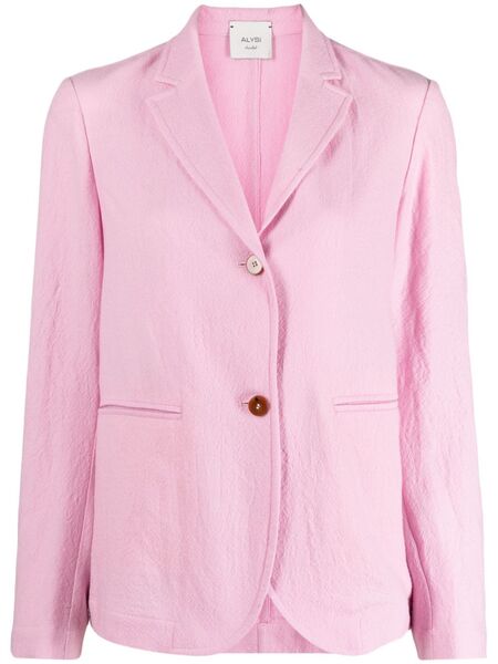  Alysi Single-breasted Notched-collar Blazer - Pink 