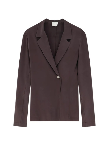  Alysi Single-button Lapel Blazer - Brown 