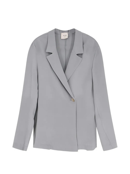  Alysi Single-button Lapel Blazer - Grey 