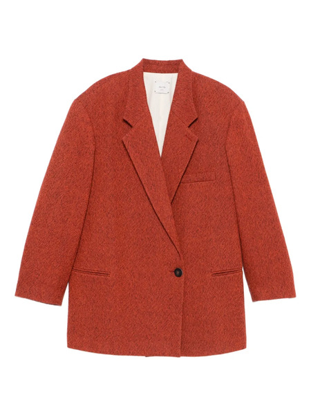  Alysi Single-button Wool Coat - Orange 