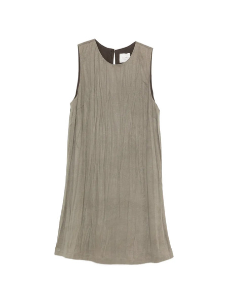  Alysi Sleeveless Crinkled Mini Dress - Grey 