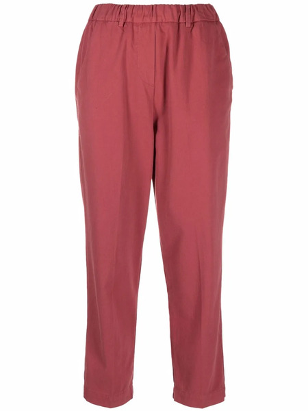  Alysi Straight-leg Cotton Trousers - Red 