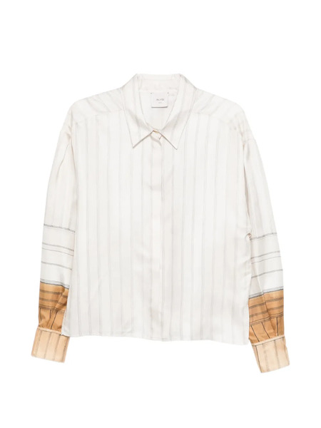  Alysi Striped Sleeve Shirt - Neutrals 