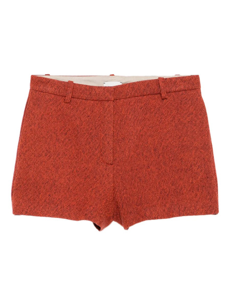  Alysi Twill Tailored Shorts - Orange 