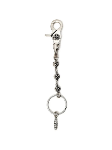  Amal Guessous Floral Bead Keyring - Silver 