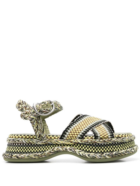  Amambaih Ada Open-toe Sandals - Green 