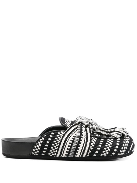  Amambaih Two-tone Slippers - Black 
