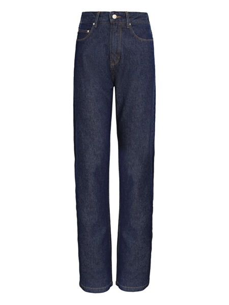  Amapô Patch Denim Straight-leg Jeans - Blue 