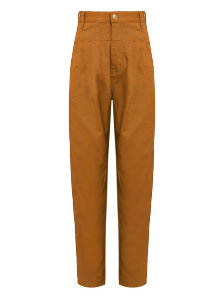  Amapô Pleated-pocket Trousers - Brown 