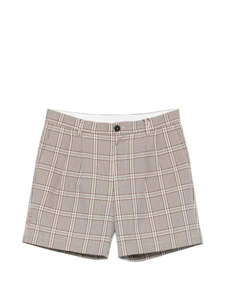  Amaránto Check Pleated Shorts - Neutrals 