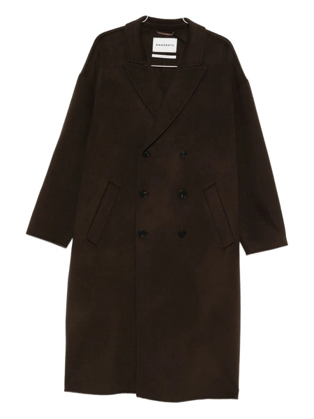  Amaránto Double-breasted Coat - Brown 