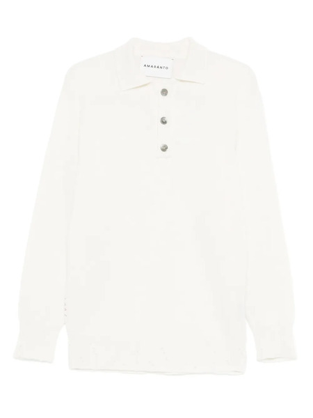  Amaranto Half-buttoned Sweater - Neutrals 