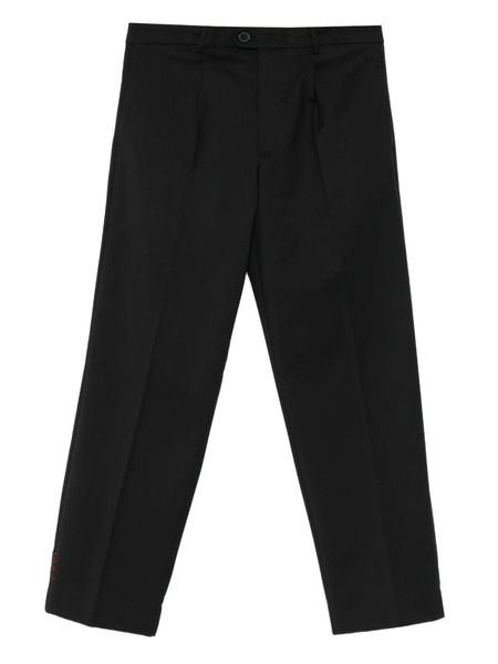  Amaranto Pleated Trousers - Black 