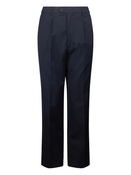 Amaranto Pressed Crease Trousers - Blue 