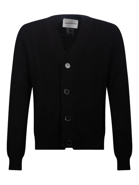  Amaranto V-neck Cardigan - Black 