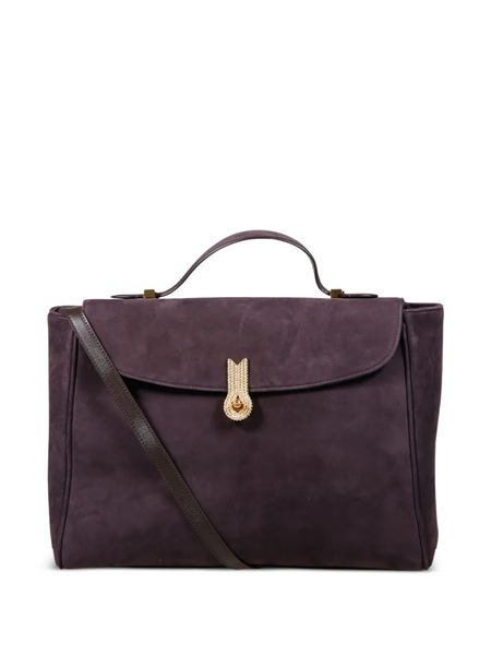  Amato Daniele Queen Mum Crystal-embellished Top-handle Tote Bag - Brown 