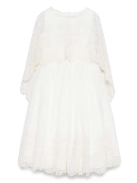  Amaya Detachable-cape Dress - Neutrals 