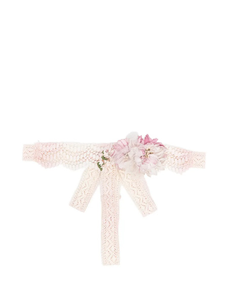  Amaya Floral Lace Belt - Pink 