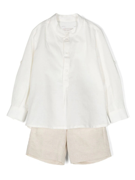  Amaya Linen Blend Short Set - Neutrals 