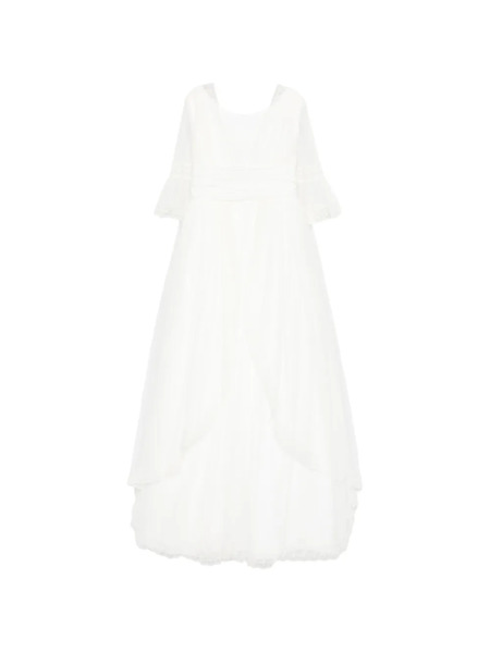 Amaya V-neck Dress - White 