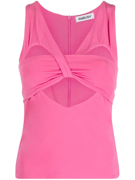  Ambush Cut-out Sleeveless Tank Top - Pink 