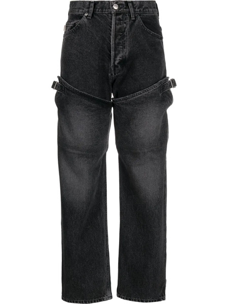  Ambush Detailed Straight-leg Jeans - Black 