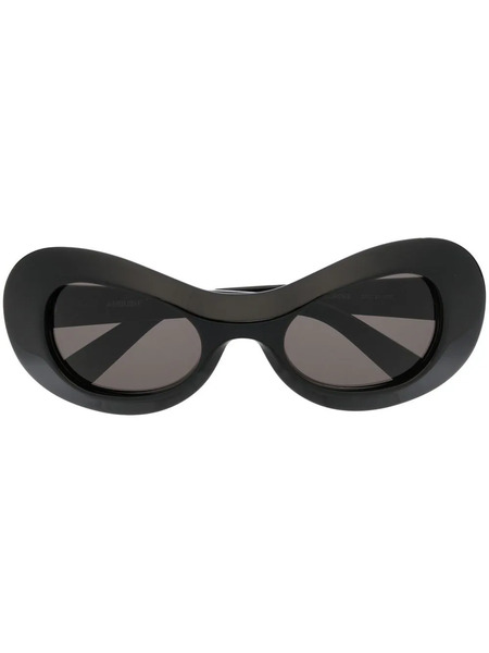  Ambush Eyewear Polished Oval-frame Sunglasses - Black 