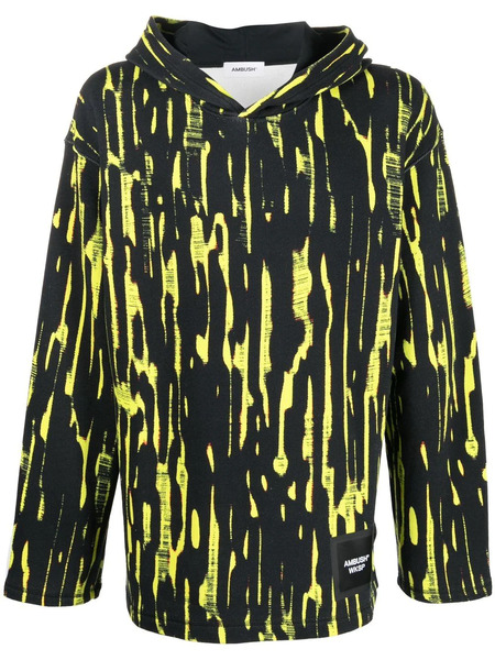  Ambush Graphic-print Hoodie - Black 