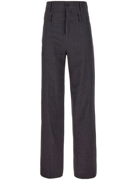  Ambush High-waisted Virgin-wool Trousers - Grey 