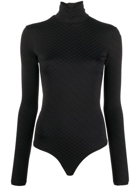  Ambush Jacquard Turtleneck Top - Black 