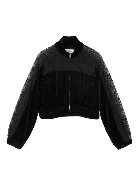  Ambush Lace-panel Bomber Jacket - Black 