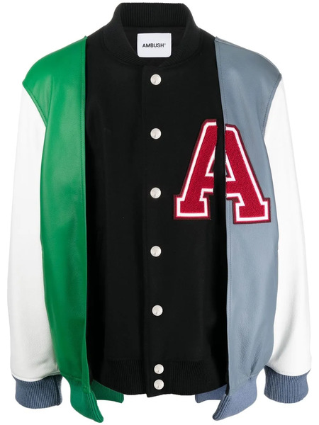  Ambush Layered Varsity Jacket - Black 