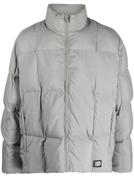  Ambush Logo-appliqué Quilted Jacket - Grey 