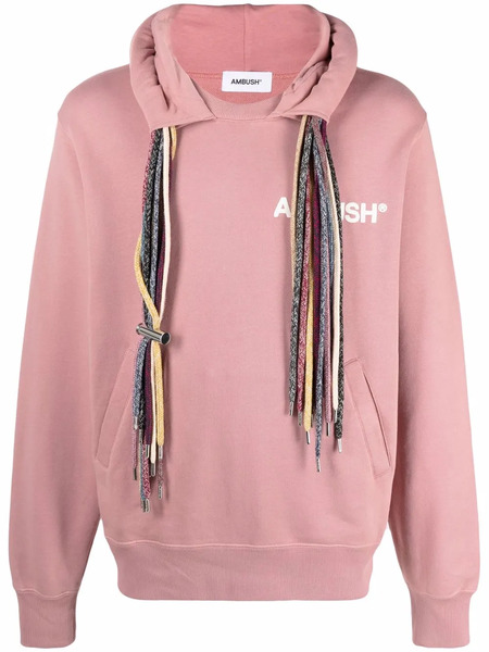  Ambush Logo-print Drawstring Hoodie - Pink 