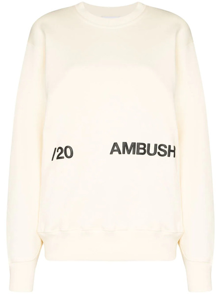  Ambush Logo-print Sweatshirt - White 