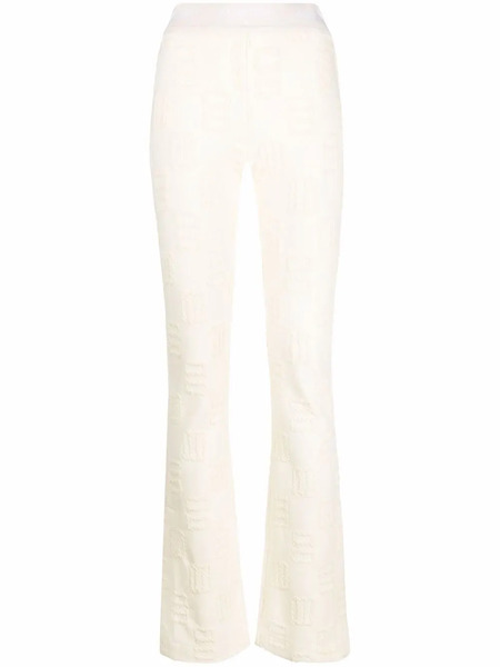  Ambush Monogram Flared Leggings - Neutrals 