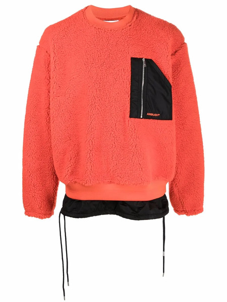  Ambush Patch Pocket Logo Jumper - Orange 