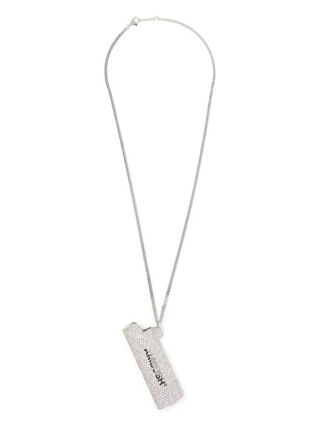  Ambush Pave Lighter Case Necklace - Silver 