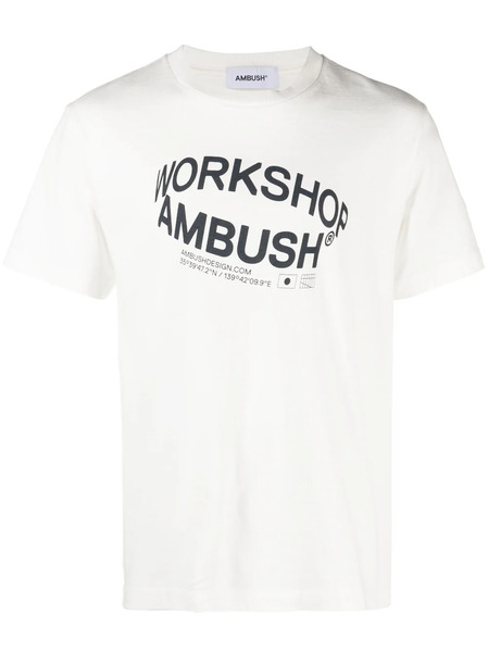  Ambush Revolve Logo-print Cotton T-shirt - White 