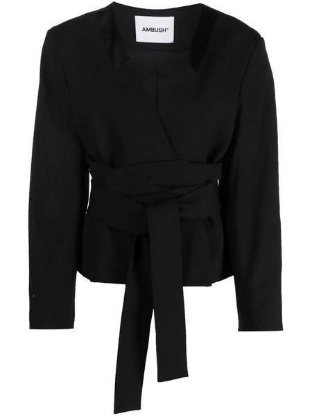  Ambush Tailored Tie-waist Blazer - Black 