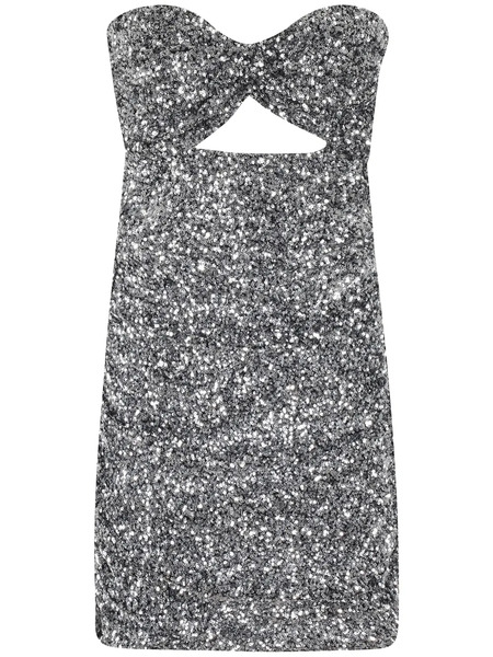 Amen Cut-out Mini Dress - Silver 