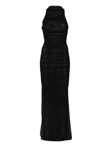  Amen Halter-neck Maxi Dress - Black 