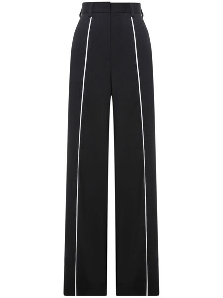  A.m.g. Contrasting-trim Trousers - Black 