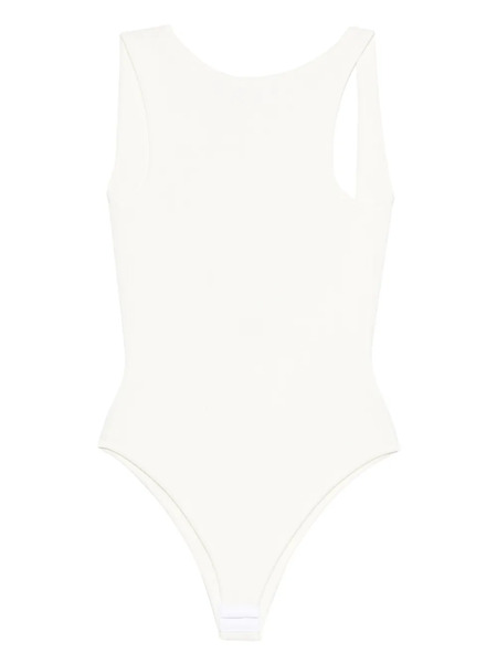  A.m.g. Racerback Bodysuit - White 