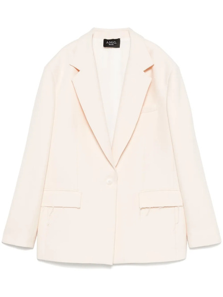  A.m.g. Single-breasted Blazer - Neutrals 