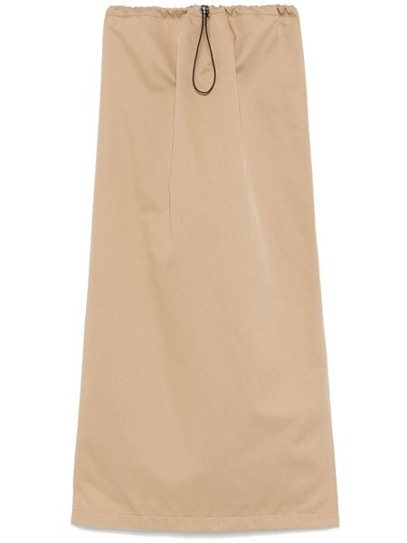 A.m.g. Twill Maxi Skirt - Neutrals 