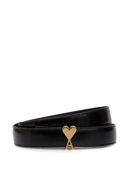  Ami Paris Ami De Coeur Buckle Belt - Black 