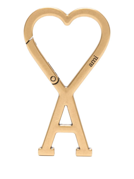  Ami Paris Ami De Coeur Hook Keyring - Gold 